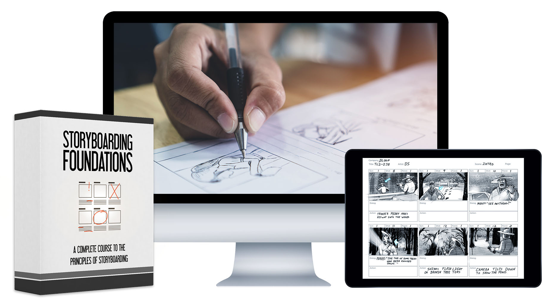 Storyboarding Foundations Course 54 HD Video Lessons