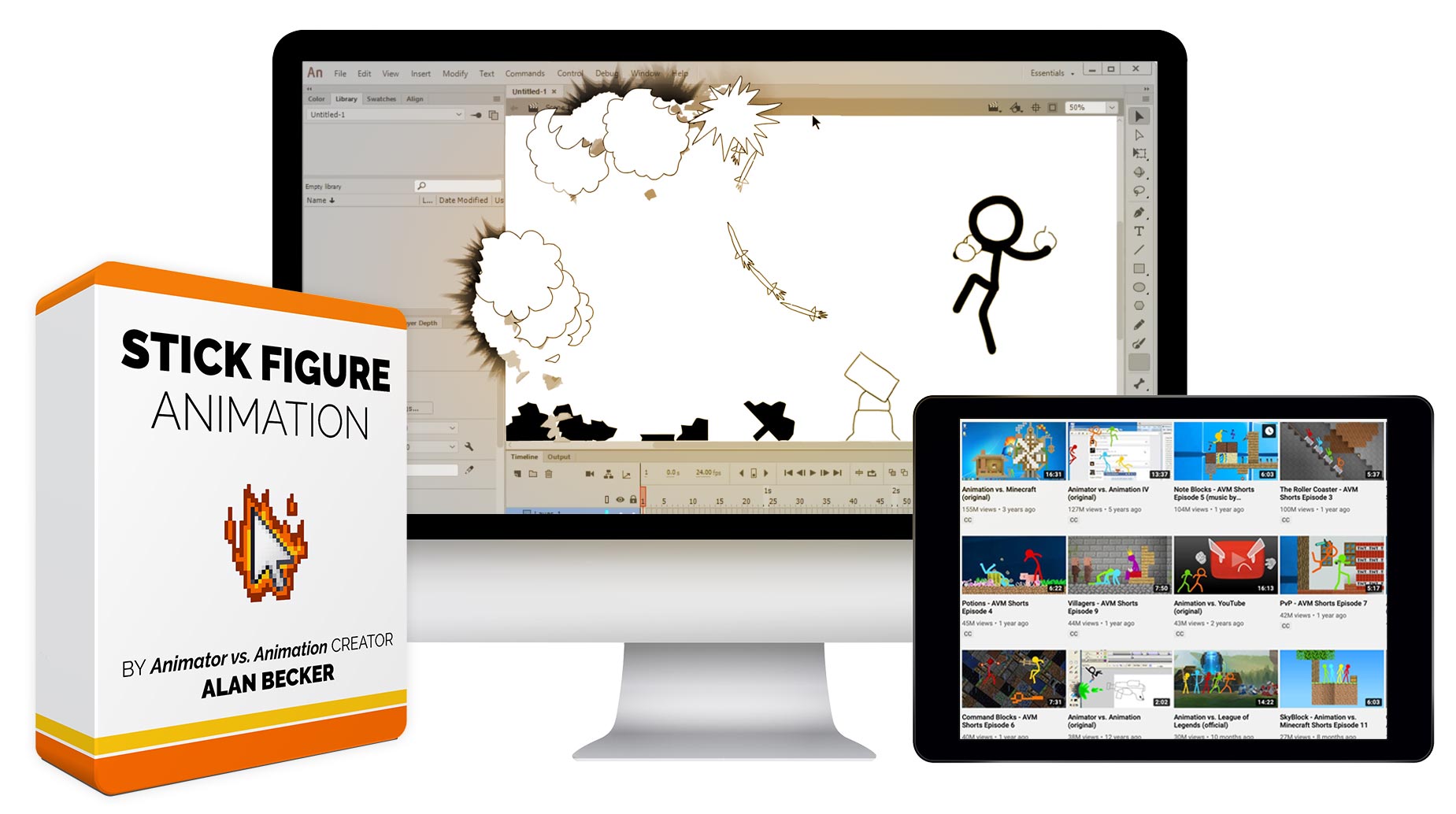 Stick Figure Animation Course By Alan Becker 40 Hd Video Lessons