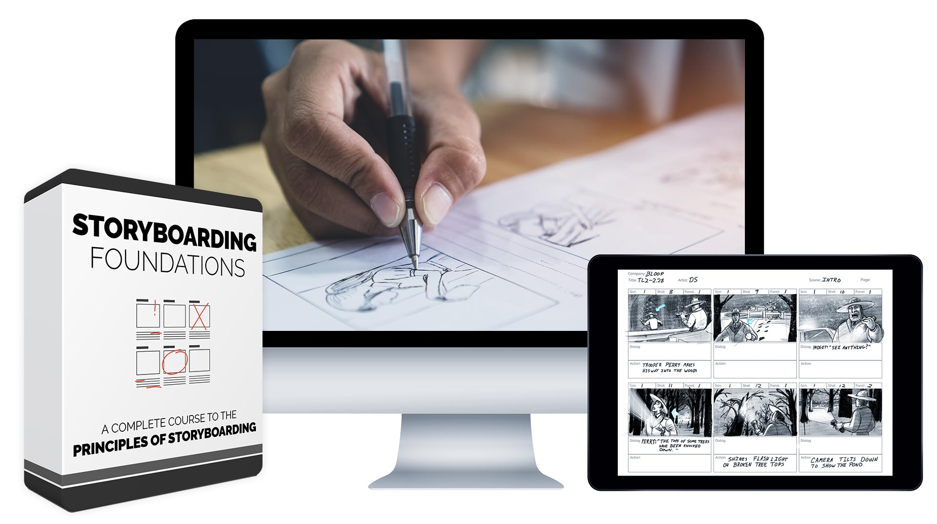 Bloop Animation - Storyboarding Foundations Course 2 devices storyboardingFoundations 2020