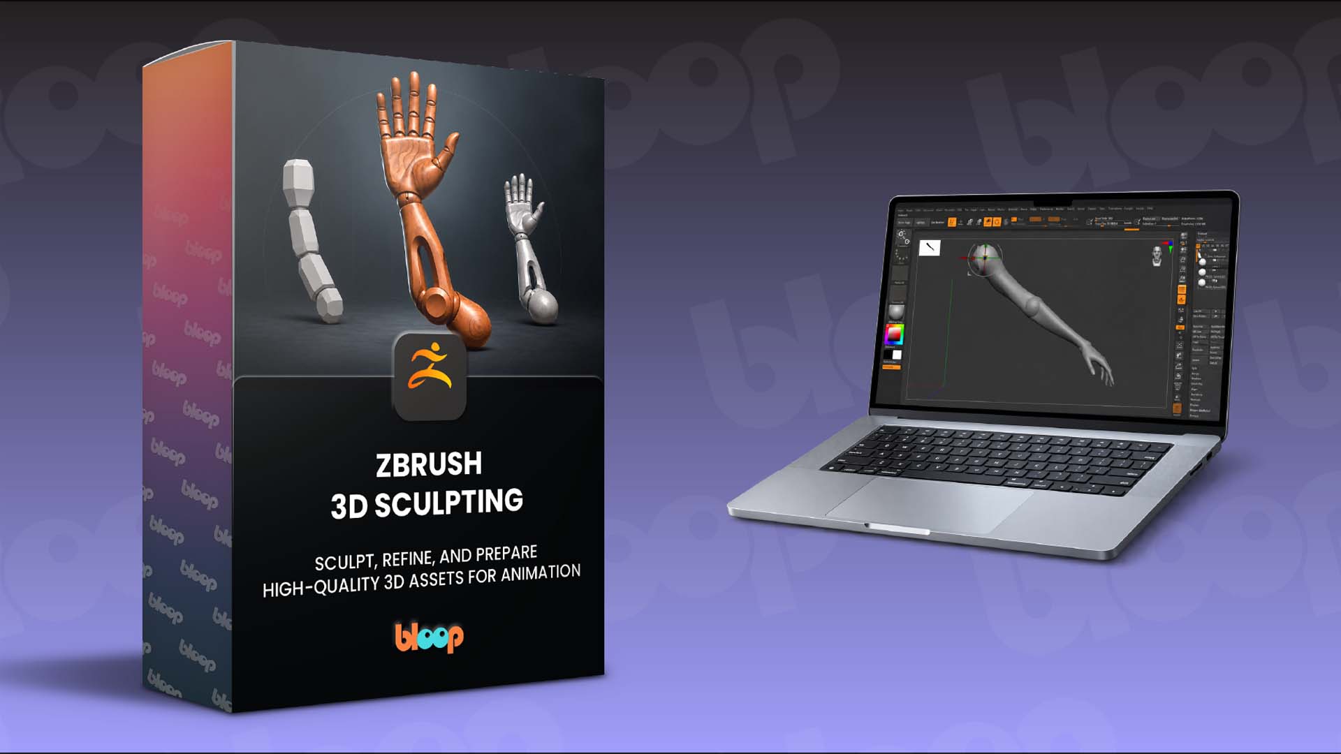 ZBrush 3D Sculpting Bloop Animation course